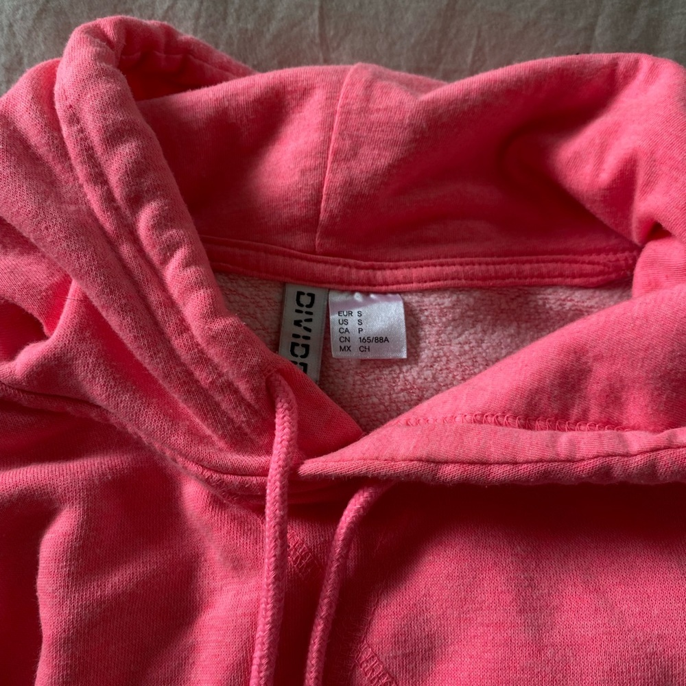 Neon pink hoodie